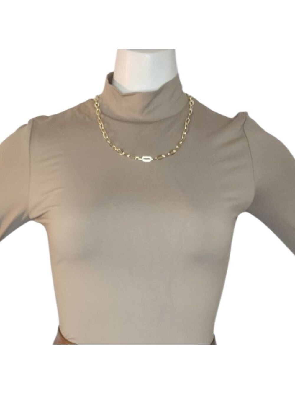 Second Skin RD Style Mika Mock Neck Nomad Bodysuit Small NWT